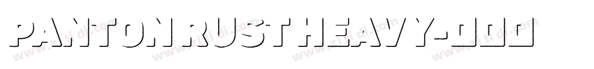 panton rust heavy字体转换